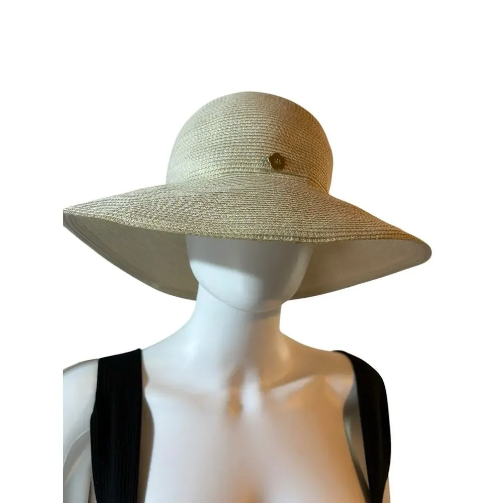 Eric Javits New York Squishee Hampton Woven Rolled Brim Sun Hat Packable - Picture 7 of 9